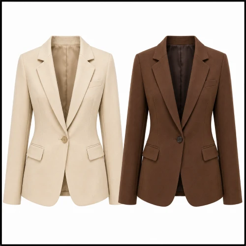 Saco beige y café para mujer en AliExpress México